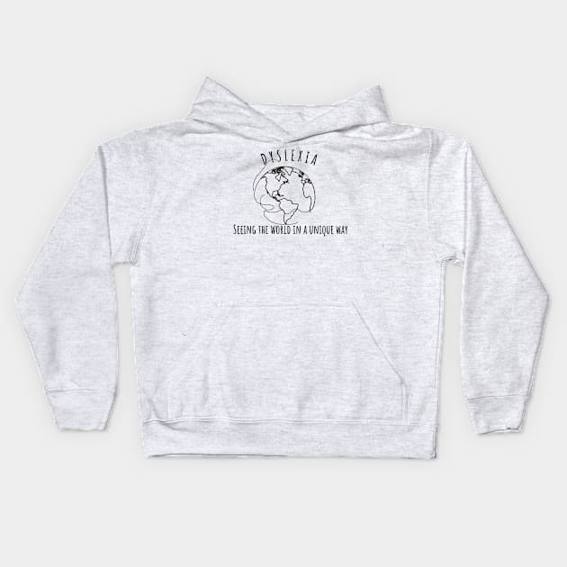 Dyslexia awareness Kids Hoodie by Turtle Trends Inc